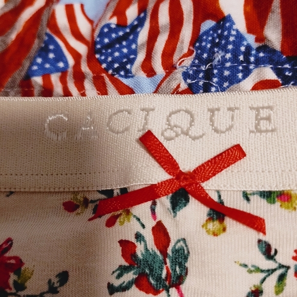 NWT Cacique Cream Floral Women's Underwear 100% Cotton. - Picture 5 of 5